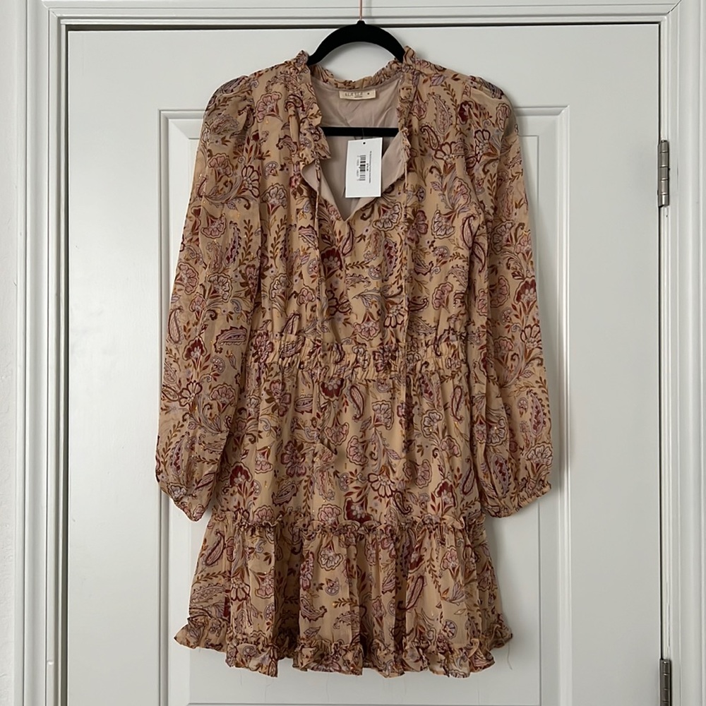 NWT Boutique Mini Dress Long Sleeve